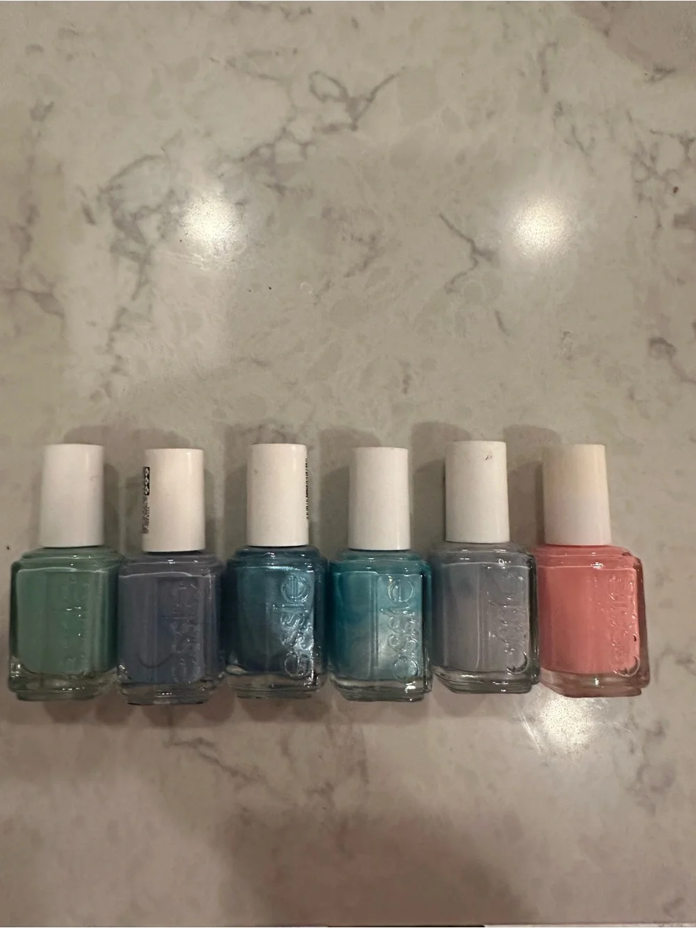 Essie Nail Polish Lot - Turquoise & Caicos, Barefoot In Blue, Beach Bum Blu, etc